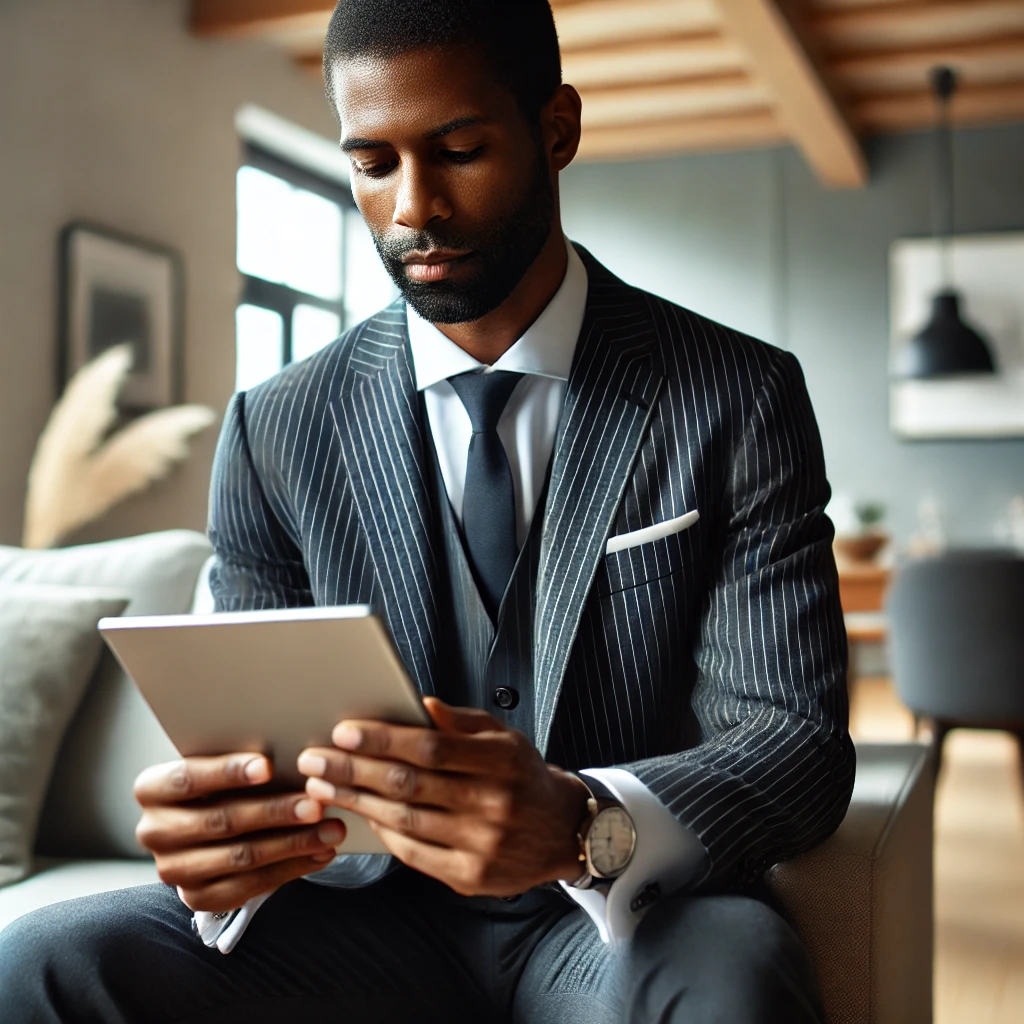 well dressed black man reading the art of dapperness